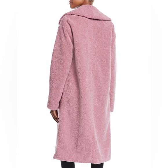 A.L.C. Harlan Open-front Faux-fur Coat In Mauve - Picture 7 of 16